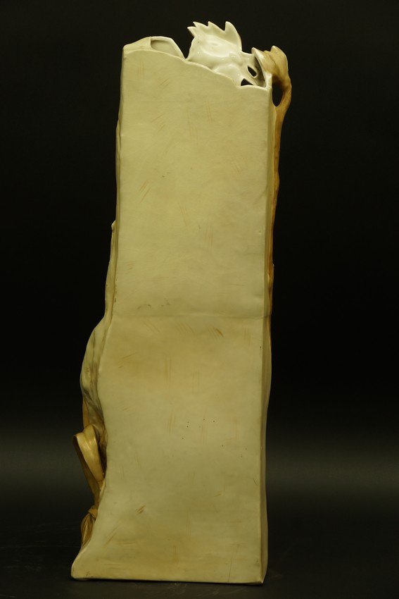 La femme à la luth - vase, Royal Dux Bohemia, Art nouveau, 1900-1910-photo-3