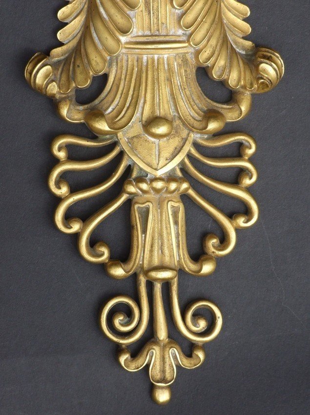 Applique de style Empire, bronze doré, début du XIXe siècle.-photo-2