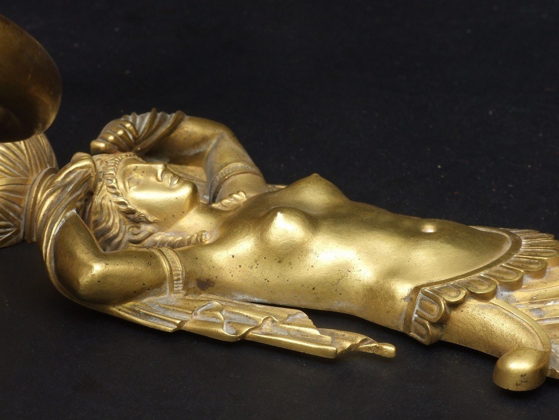 Applique de style Empire, bronze doré, début du XIXe siècle.-photo-5
