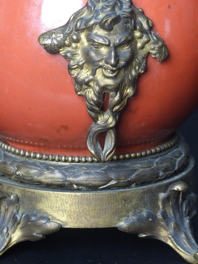 Paire de lampes, bronze doré, porcelaine, deuxième moitié du XIXe siècle.-photo-5
