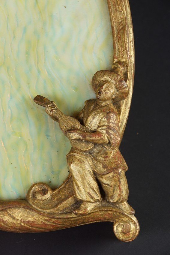 Wall Sconce, Wood And Glass, 19th/20th Century.-photo-2