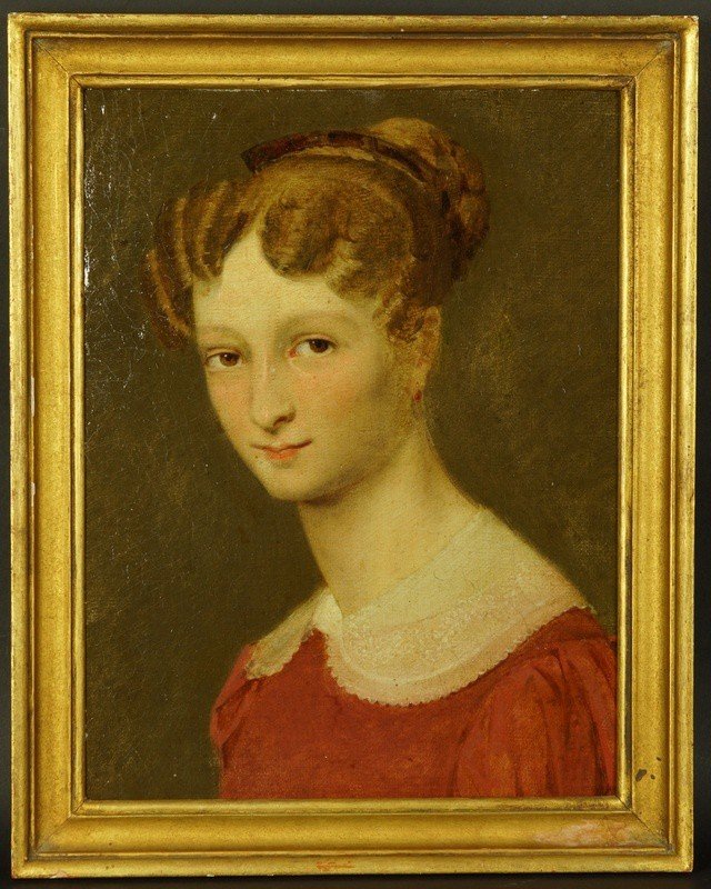 Portrait d'Hortense Allart de Meritens, Abel de Pujol (1785-1861), première moitié du XIXesièc 