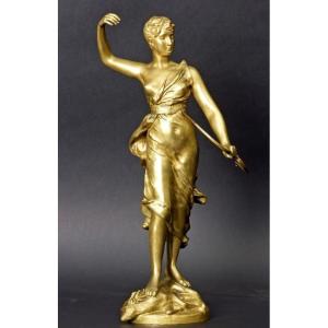 Diane à la Chasse, H. Levasseur, France, XIXe/XXe siècle.