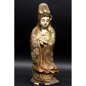 Déesse Kannon, Satsuma, Japon, ère Meiji (1868 - 1912).