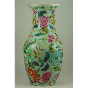Vase avec fleurs, Chine, XIXe siècle/XXe siècle.