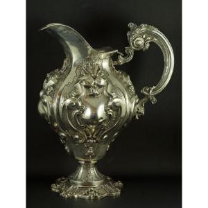 Cruche à eau, argent, Porto, Portugal, XIXe/XXe siècle