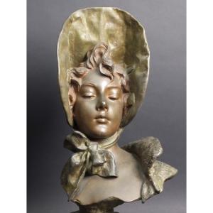 Mademoiselle Lange, métal, Emmanuel Villanis, France, XIXe/XXe siècles