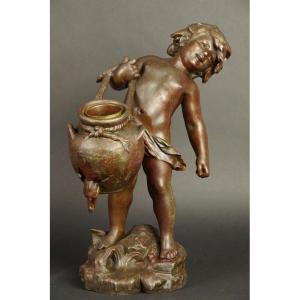 Water Carrier, Auguste Moreau, Metal, 19th/20th Century