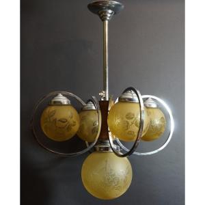 Art Deco Lamp, Deveau, Paris-pantin, 1920s–1930s.