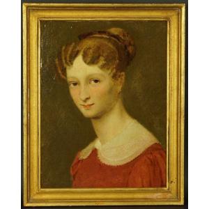 Portrait d'Hortense Allart de Meritens, Abel de Pujol (1785-1861), première moitié du XIXesièc