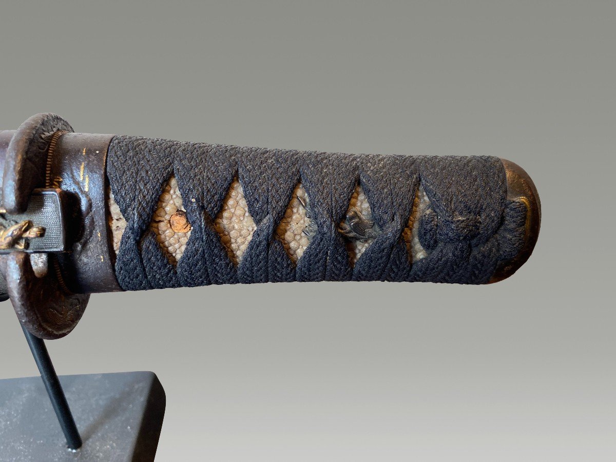 Tanto Japan Edo Period (1603-1853) Decorated With Dragonflies-photo-2