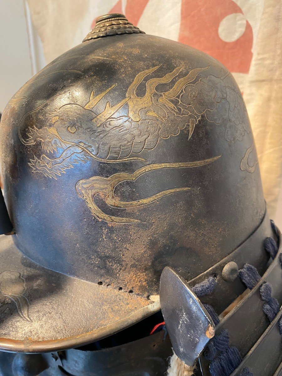 Edo Period Dragon Armor With Exceptional Helmet-photo-2