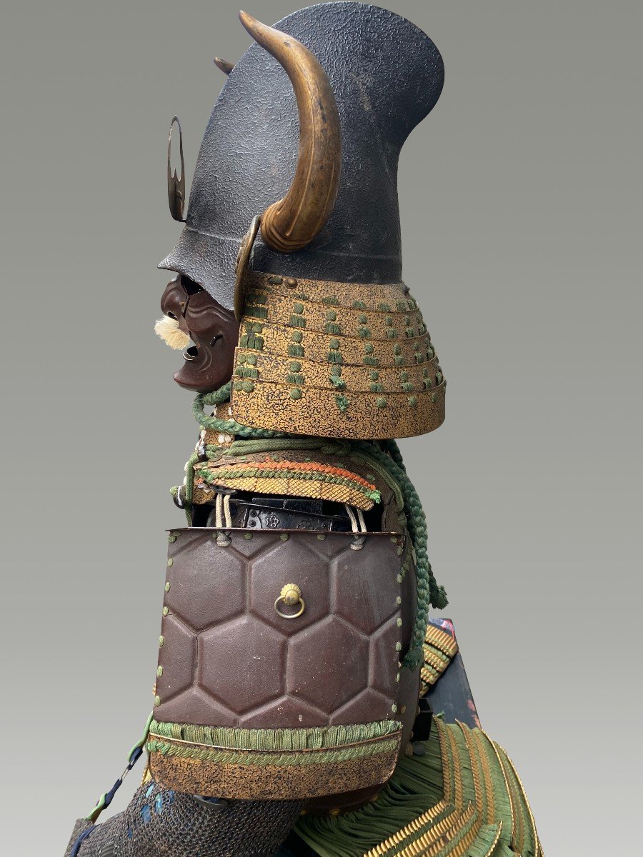Very Beautiful Samurai Armor Middle Edo XVIII Eme-photo-3