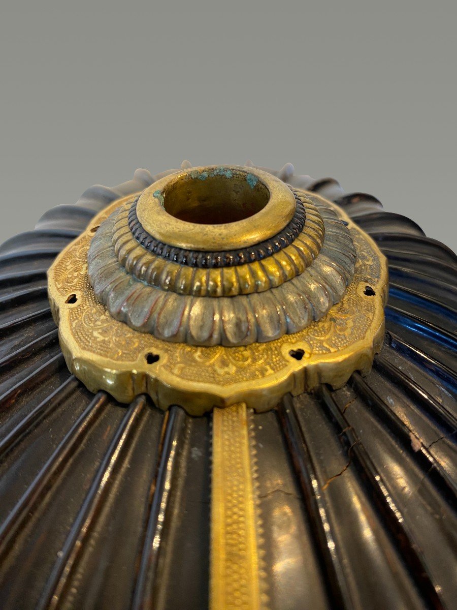 Casque De Samouraï , Kabuto Période Edo 32 Lamelles En Fer Laque-photo-3