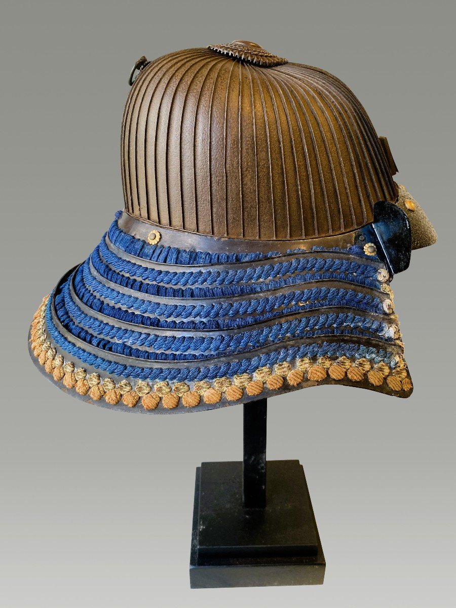 Samurai Helmet, Kabuto Middle Edo Period 62 Slats-photo-3