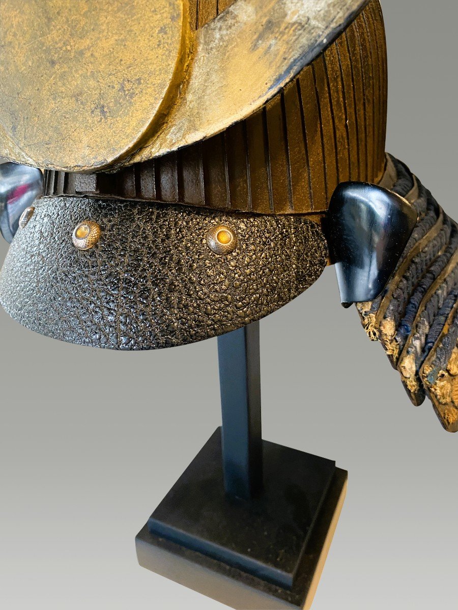 Samurai Helmet, Kabuto Middle Edo Period 62 Slats-photo-8