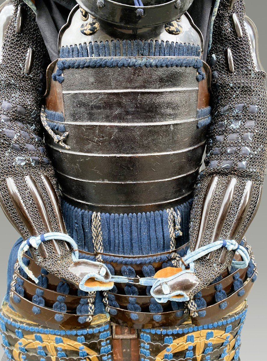 Samurai Armor, Kabuto Zunari Black Lacquer Late 18th Century-photo-1