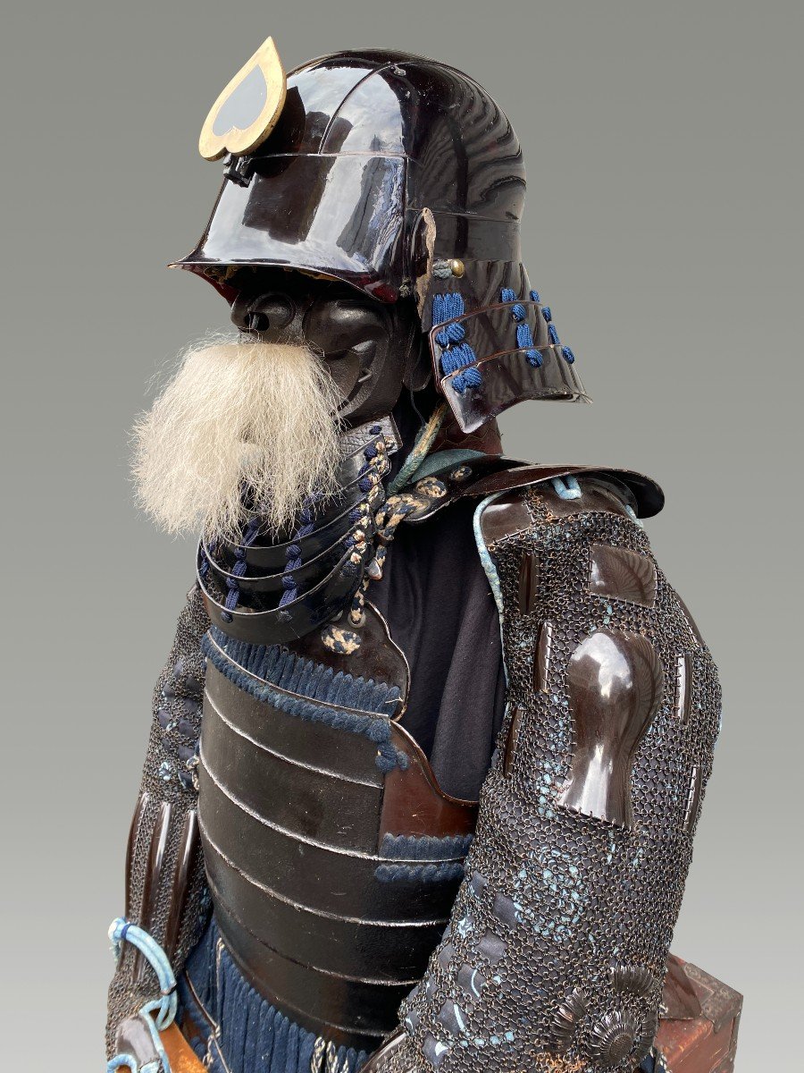 Samurai Armor, Kabuto Zunari Black Lacquer Late 18th Century-photo-3