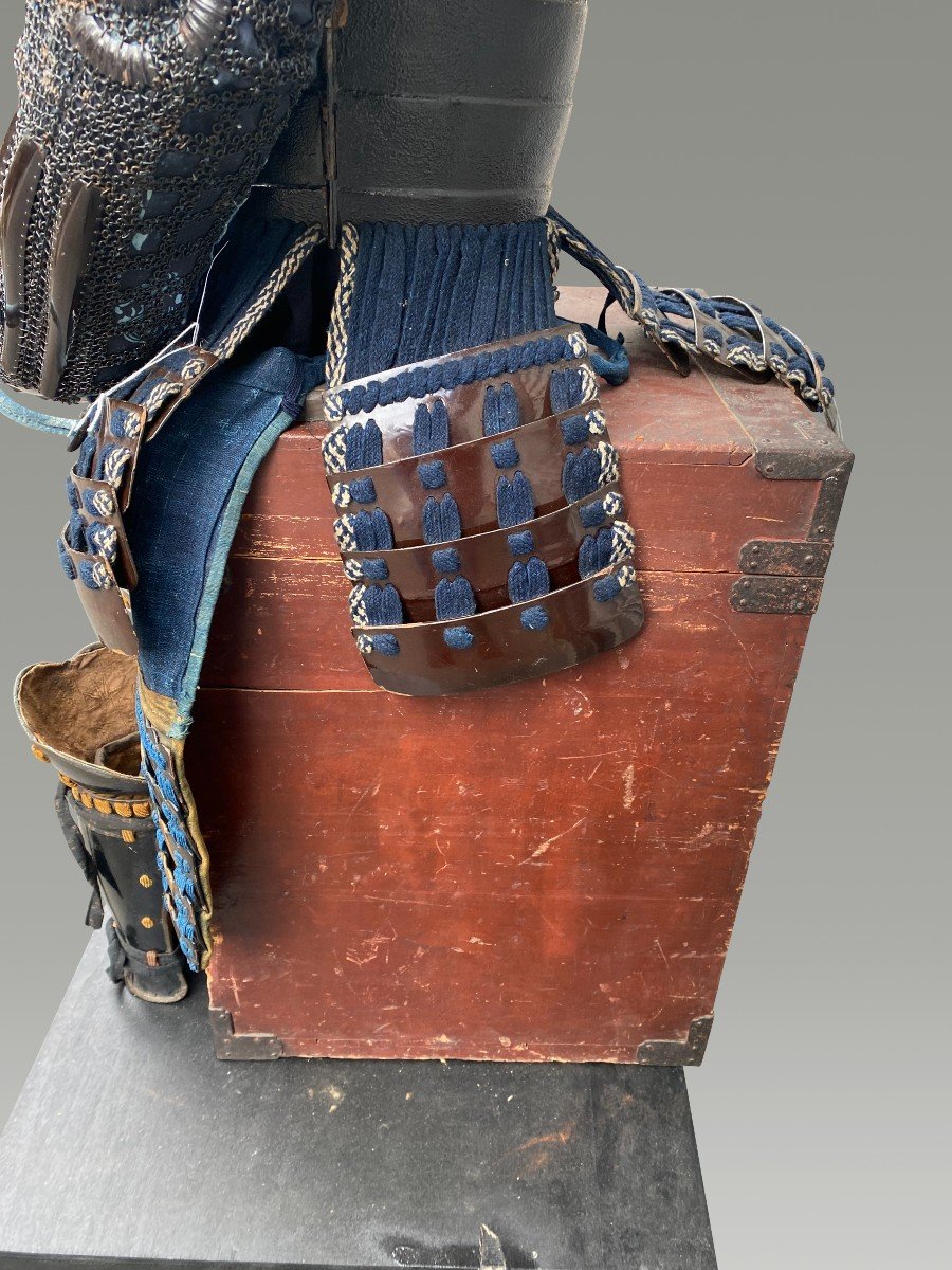Samurai Armor, Kabuto Zunari Black Lacquer Late 18th Century-photo-4