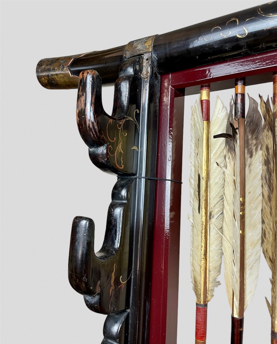 Katanakake In Black Lacquered Wood, Eight Sabers - Edo Period.-photo-7