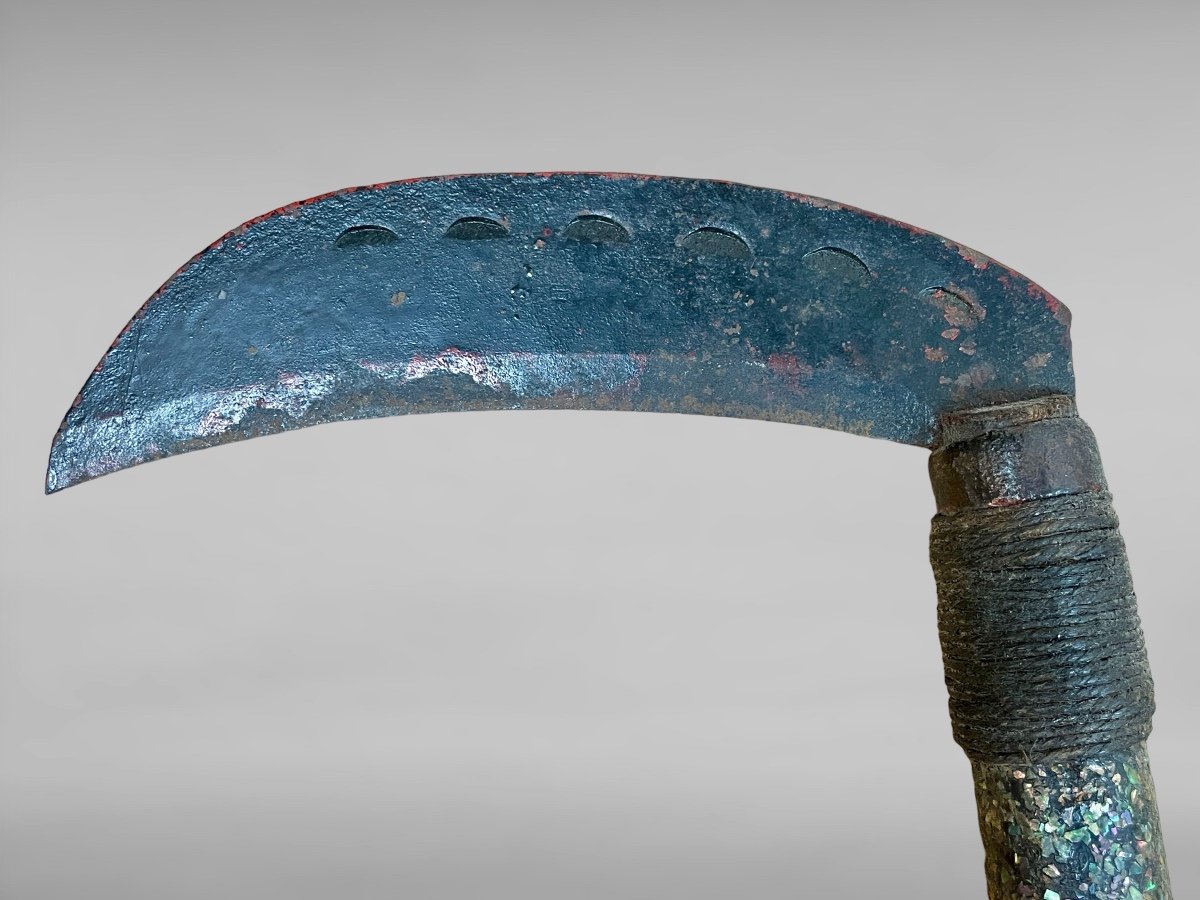 Kusarigama (false - Chain - Mace) - Edo Period.-photo-1