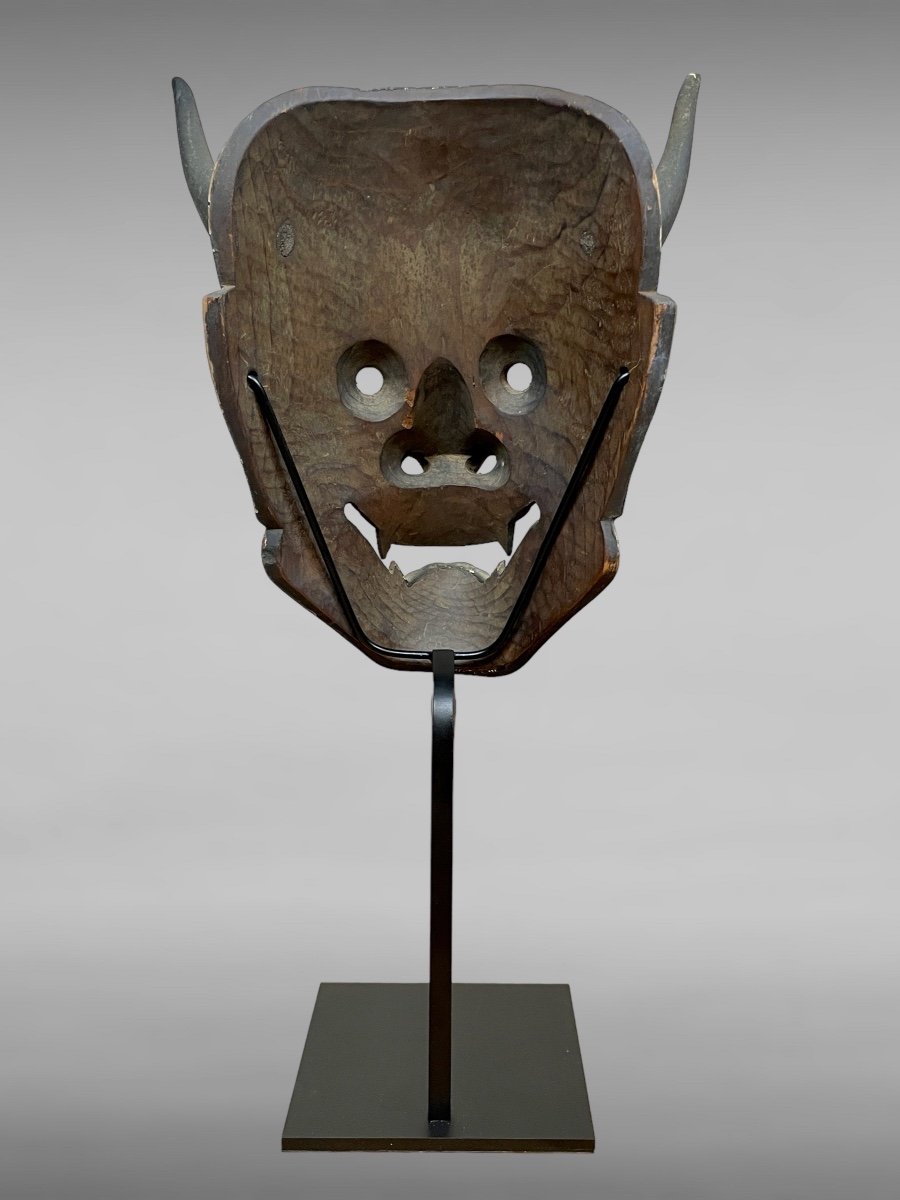 Noh Theater Mask Depicting Hannya - Edo Period (1603-1868). -photo-4