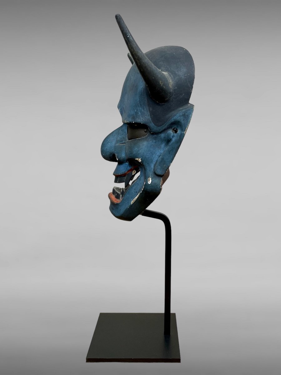Noh Theater Mask Depicting Hannya - Edo Period (1603-1868). -photo-1