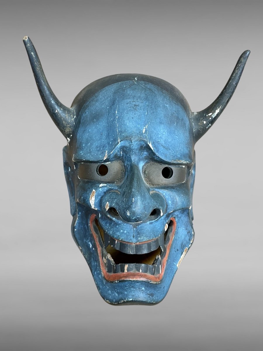 Noh Theater Mask Depicting Hannya - Edo Period (1603-1868). -photo-3