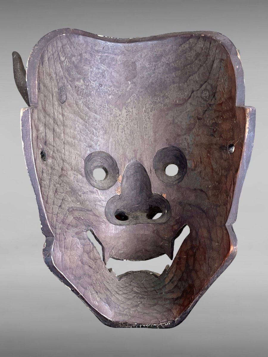 Noh Theater Mask Depicting Hannya - Edo Period (1603-1868). -photo-7