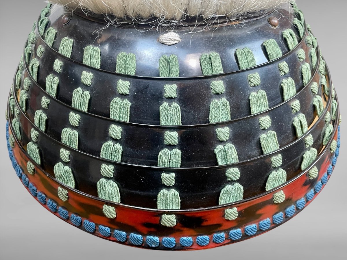 Kabuto De Samuraï En Fer Forgé à 24 Lamelles - Période momyama (1573-1603)-photo-5
