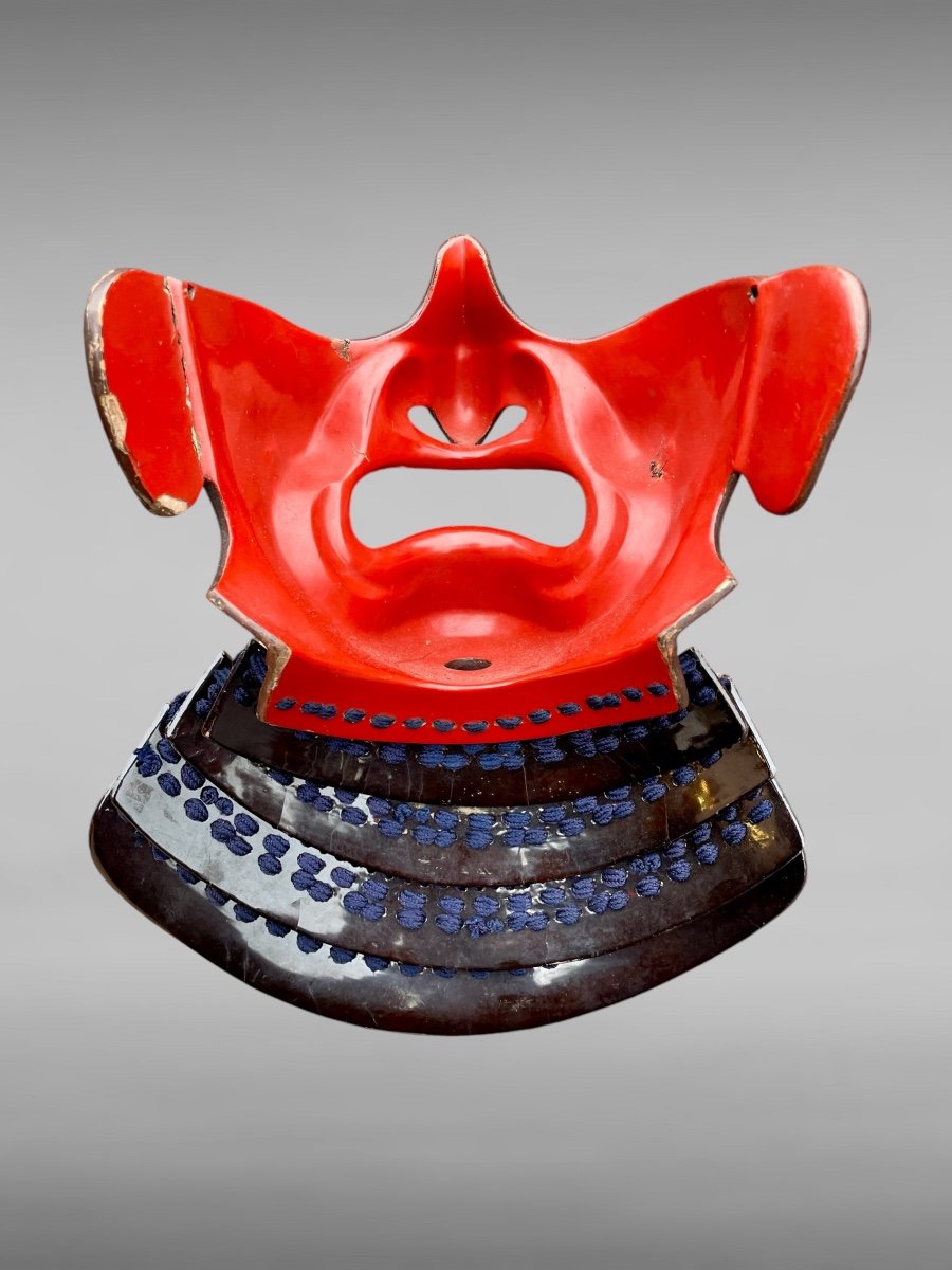 Mempo Samurai Half Mask - Edo Period (1603 - 1868).-photo-4
