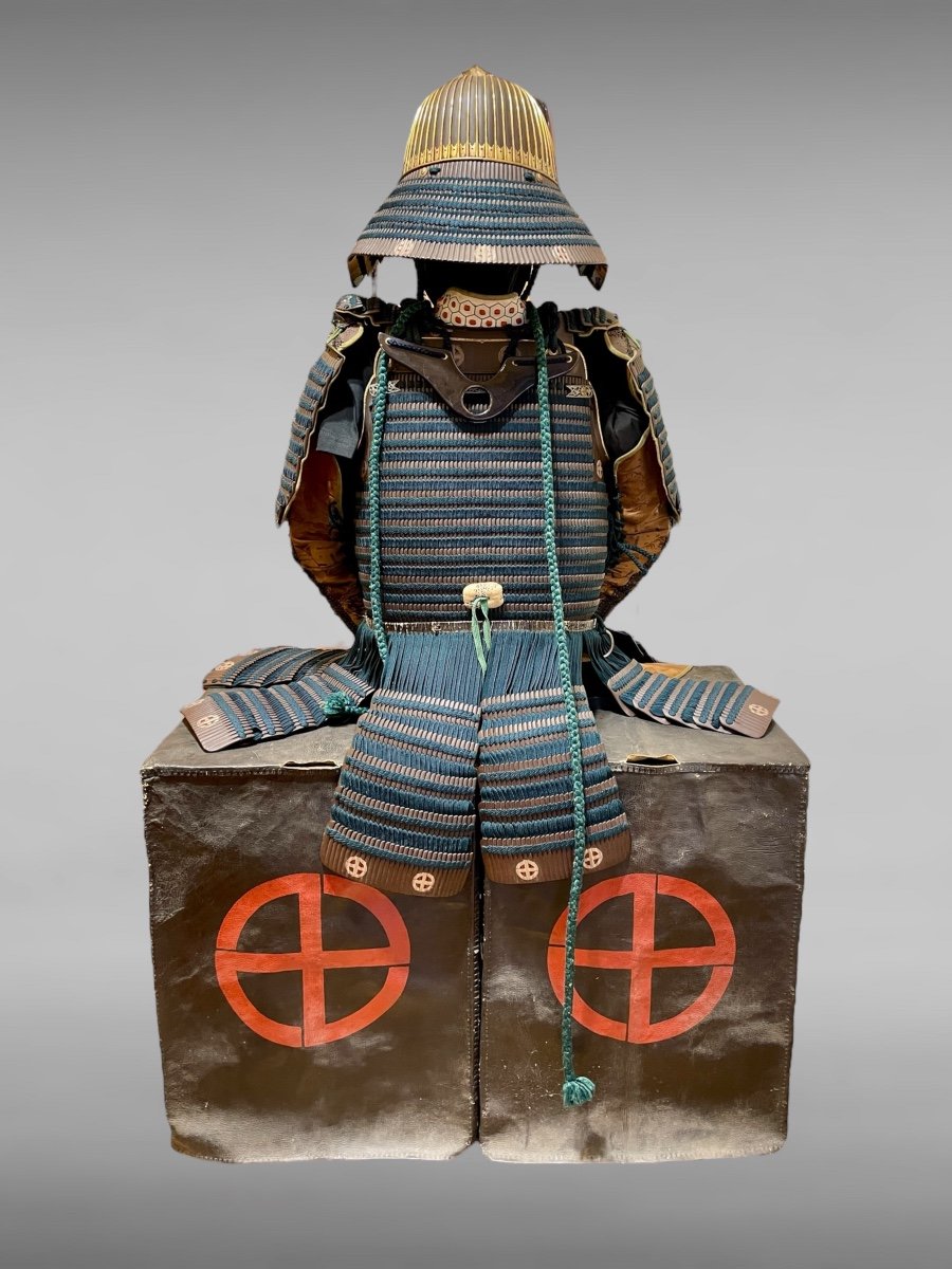 Armure Complète De Samuraï  du clan SHIMAZU- Période Edo (1603 - 1868).-photo-3