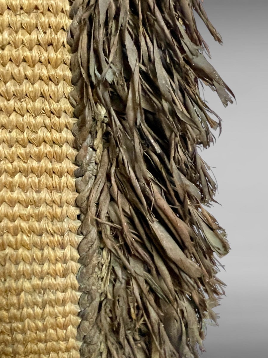 Culture Aïnu - Vêtement De Pluie En Fibre Végétale Tressée - XIXe Siècle. -photo-1