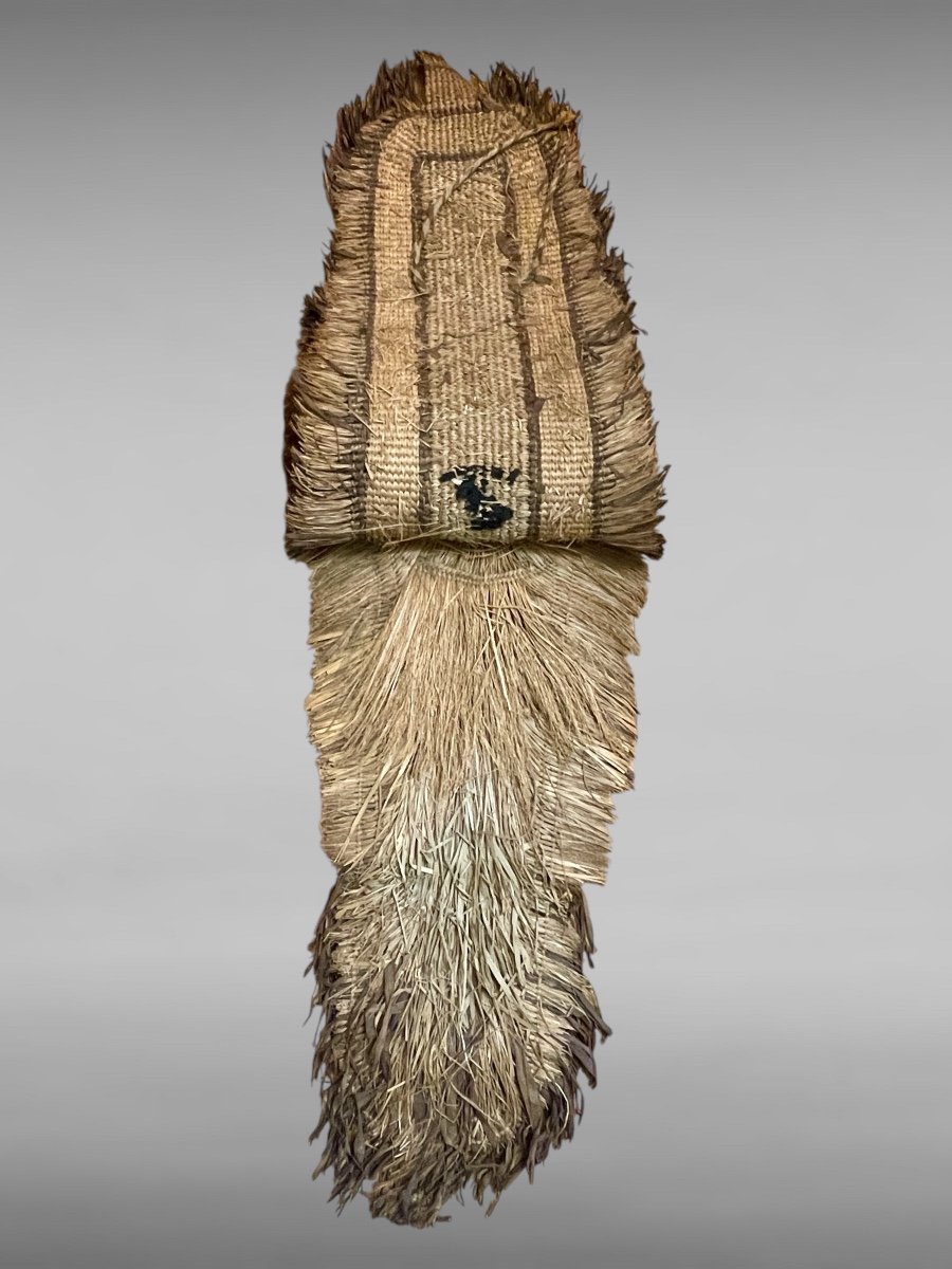 Culture Aïnu - Vêtement De Pluie En Fibre Végétale Tressée - XIXe Siècle. -photo-4