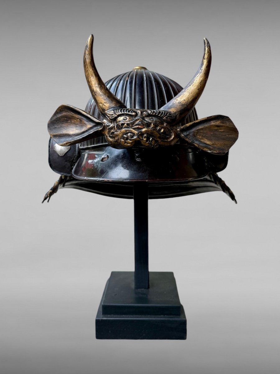 Kabuto De Samurai à 43 Lamelles En Fer Forgé Du Clan Matsunaga - Période Edo (1603-1868).-photo-2