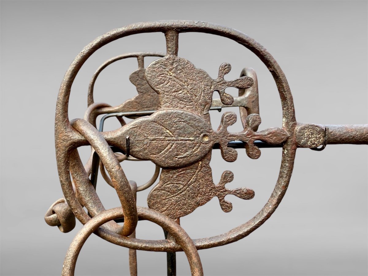 Wrought Iron And Engraved Horse Bit From The Imagawa Clan - Edo Period (1603 - 1868).-photo-2