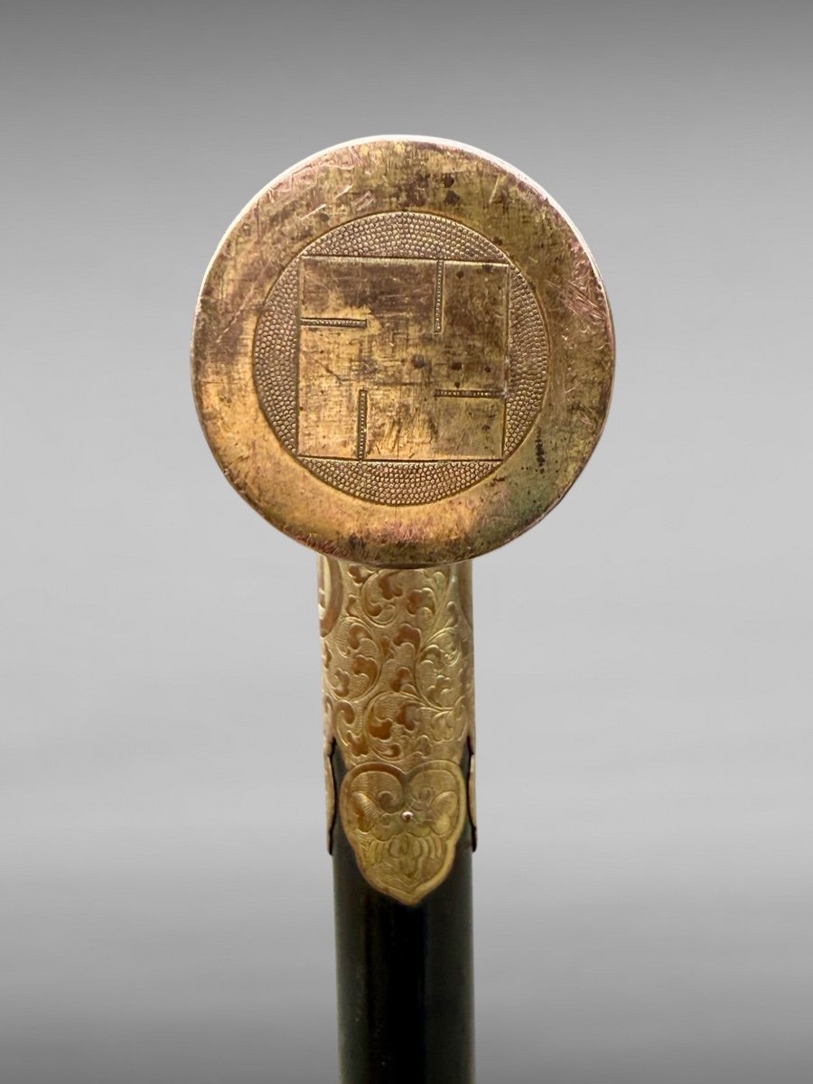 Important Kimonokake From The Hachikusa Clan - Edo Period (1603-1868).-photo-3