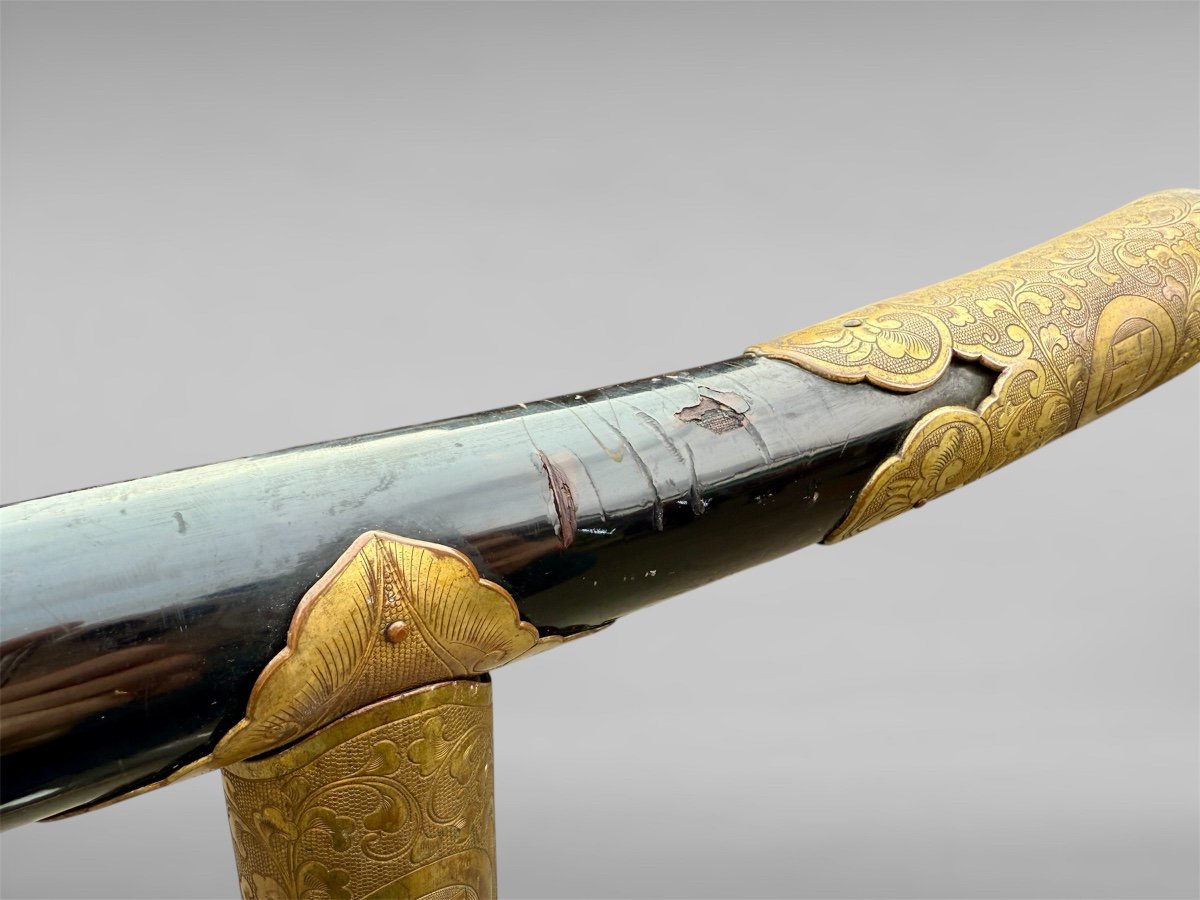 Important Kimonokake From The Hachikusa Clan - Edo Period (1603-1868).-photo-7