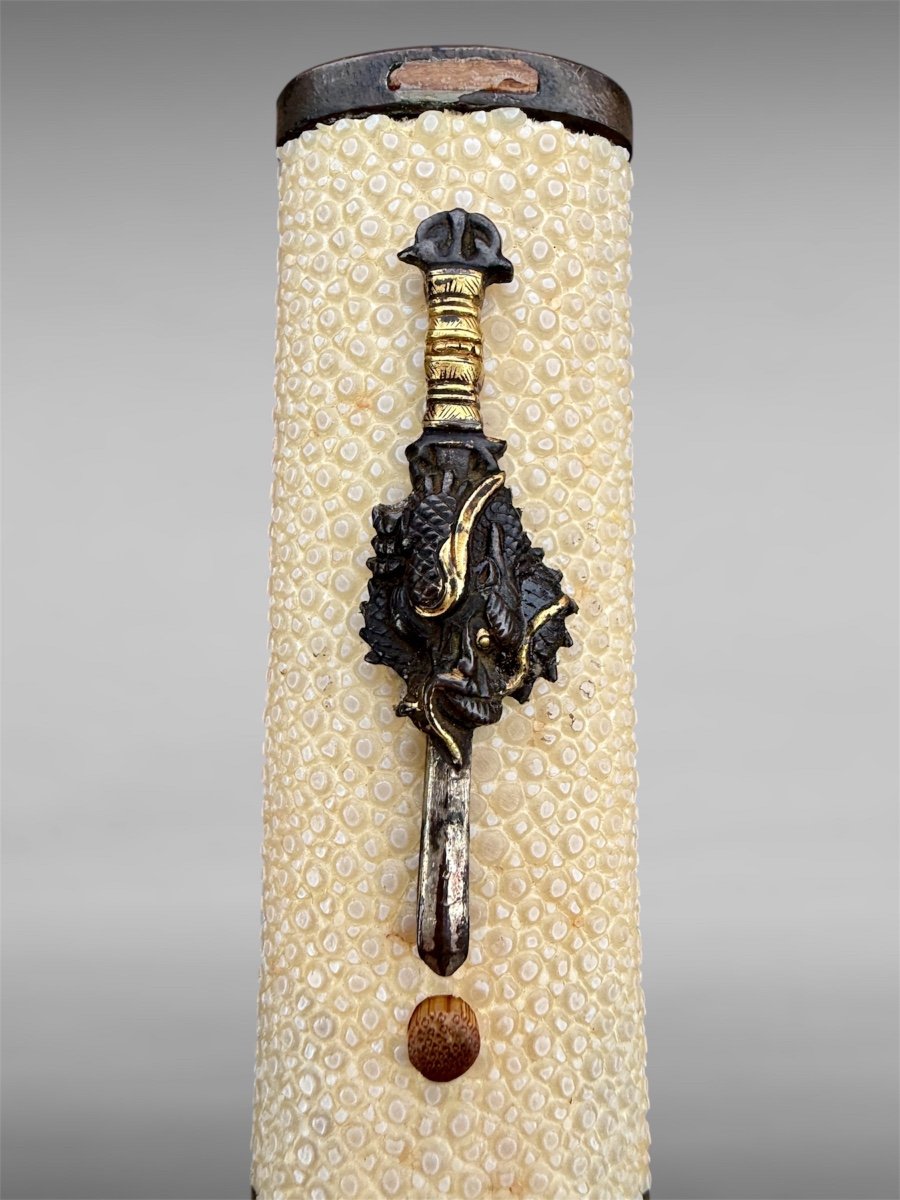 Tanto Koto De Samuraï Attribue à Kaneyoshi Avec Certificat Nthk - ère Eisho (1504 - 1521).-photo-3