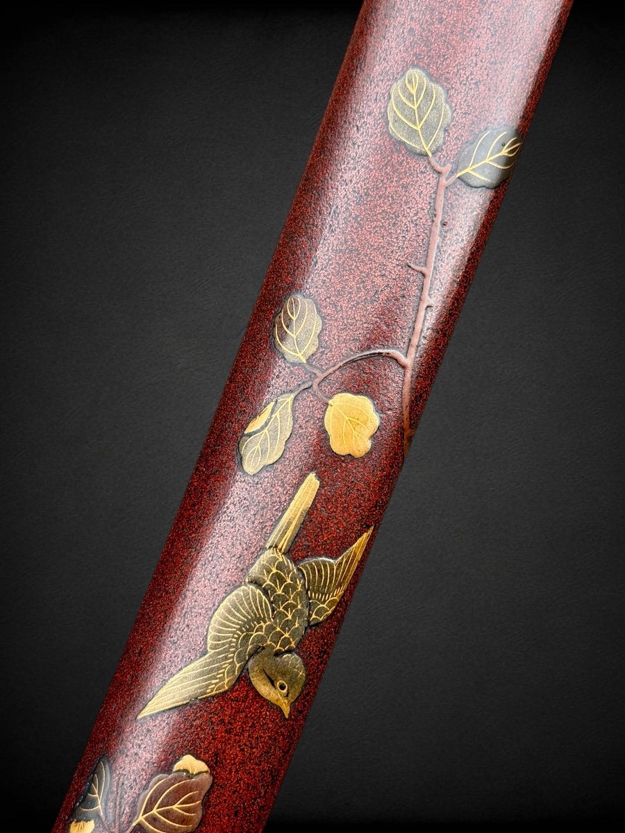 Samurai Wakizashi, Very Beautiful Saya - Edo Period (1603-1868).-photo-5