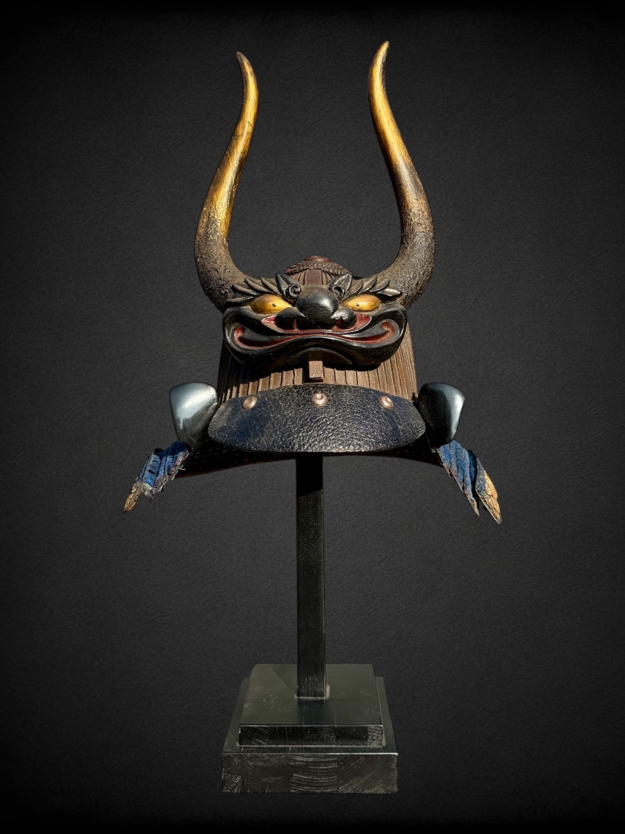 Kabuto De Samurai à 62 Lamelles En Fer Forgé - Période Edo (1603-1868).-photo-2