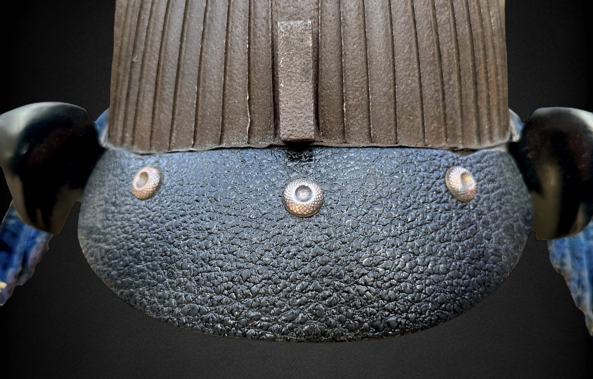 Kabuto De Samurai à 62 Lamelles En Fer Forgé - Période Edo (1603-1868).-photo-2