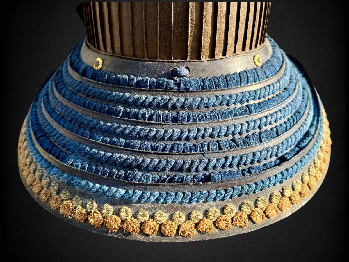 Kabuto De Samurai à 62 Lamelles En Fer Forgé - Période Edo (1603-1868).-photo-4
