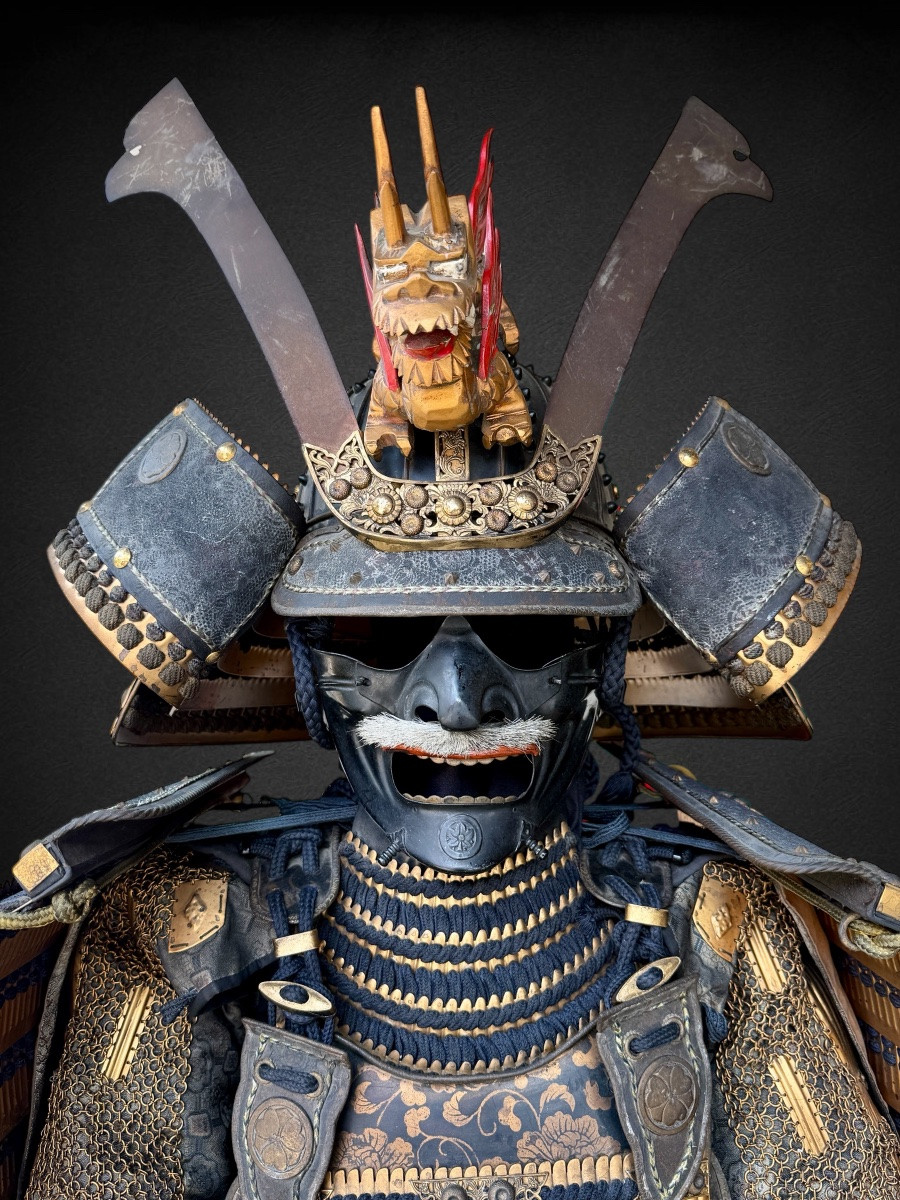 Complete Samurai Armor Of The Mimura Clan - Edo Period (1603-1868).-photo-2