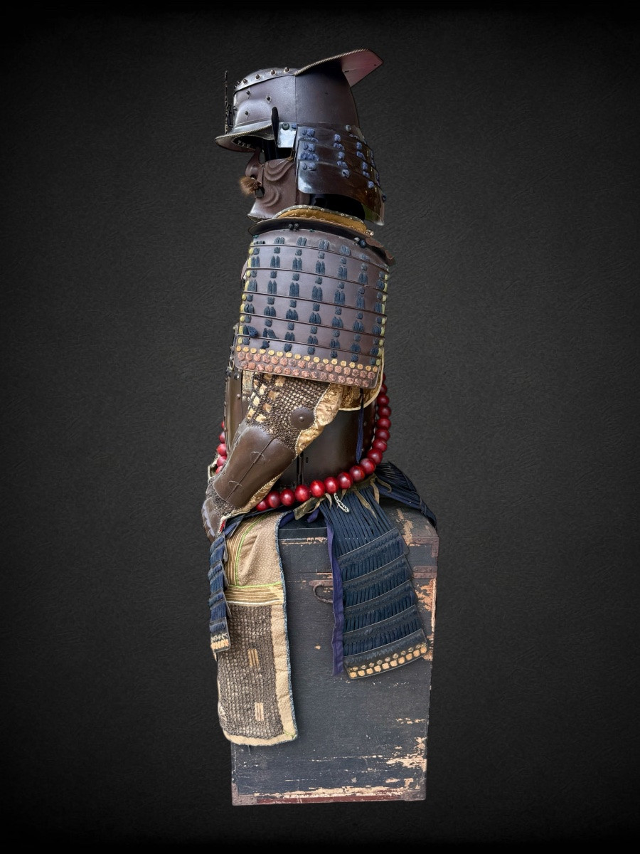 Complete Samurai Armor, Very Rare Saiga Type Kabuto - Edo Period (1603 - 1868).-photo-2