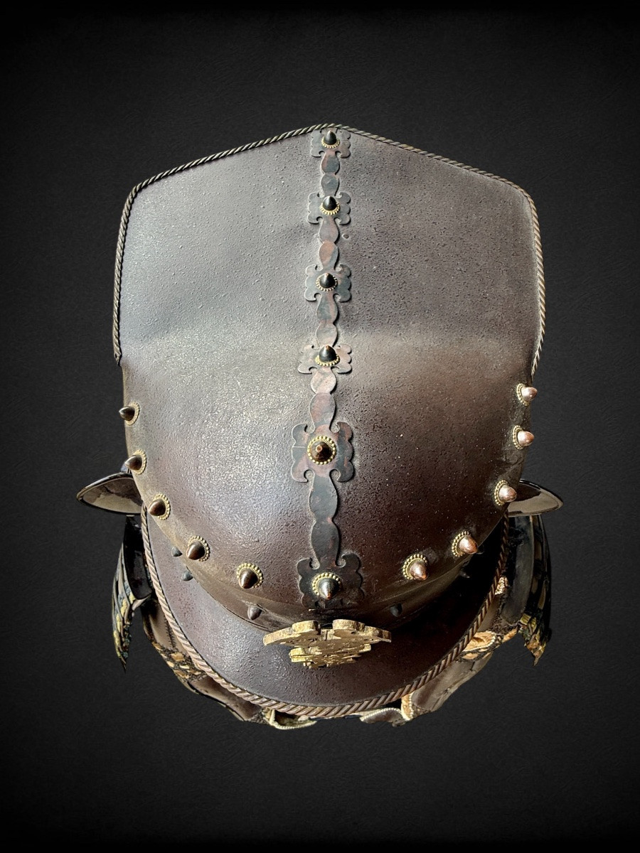 Complete Samurai Armor, Very Rare Saiga Type Kabuto - Edo Period (1603 - 1868).-photo-4