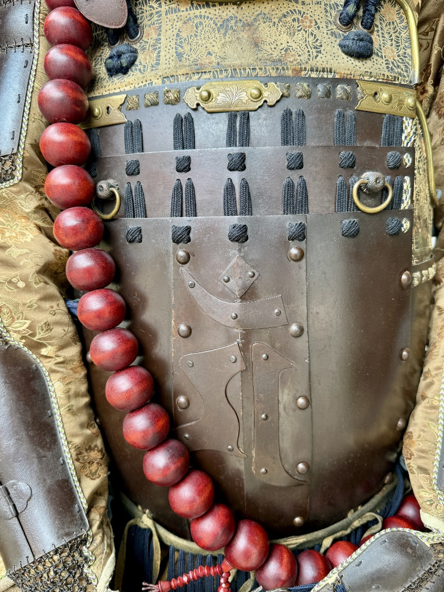 Complete Samurai Armor, Very Rare Saiga Type Kabuto - Edo Period (1603 - 1868).-photo-8