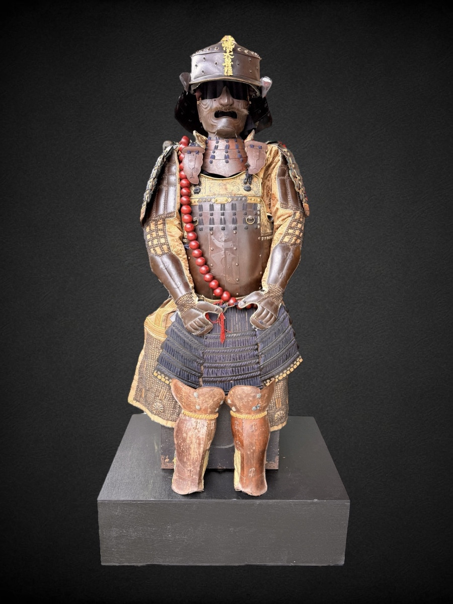 Complete Samurai Armor, Very Rare Saiga Type Kabuto - Edo Period (1603 - 1868).