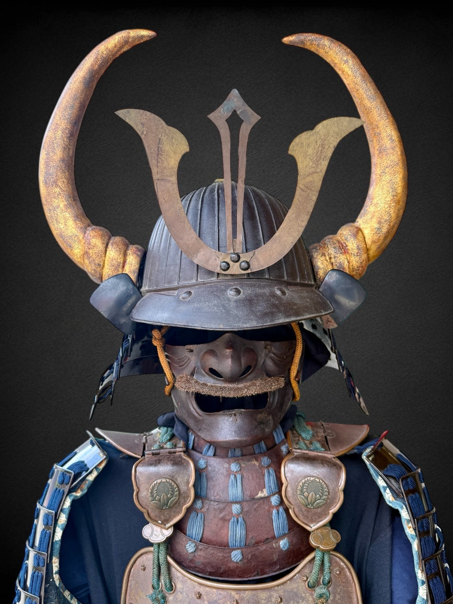 Armure Complète De Samuraï Du Clan Naito - Période Edo (1603-1868).-photo-2