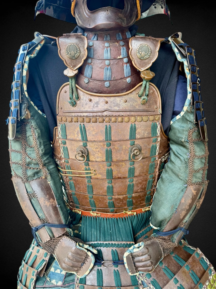 Armure Complète De Samuraï Du Clan Naito - Période Edo (1603-1868).-photo-4